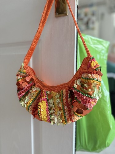 Primark orange shoulder beaded - orange,
