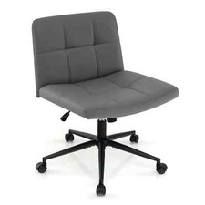 COSTWAY Criss Cross Chair PU