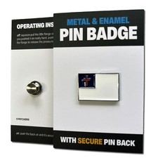 Metal & Enamel Christian Flag