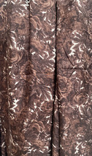 Stunning 5 metres Vintage 1950s 60s Tricel Brown Rose Print Dress Fabric