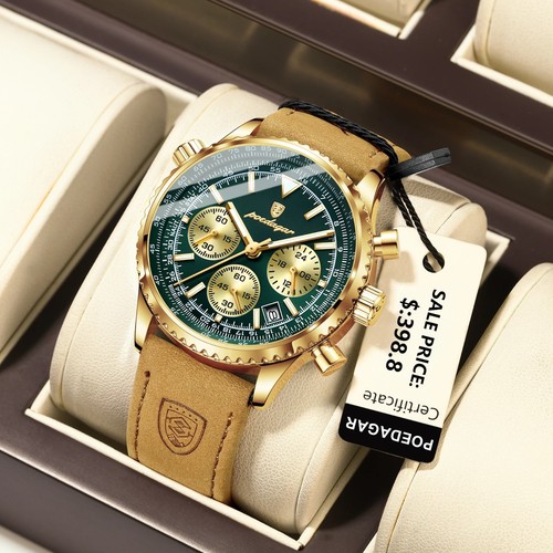 Tourbillon leather watch men - tourbillon,