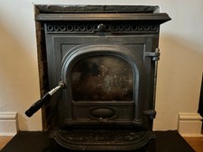 cast iron woodburning stove used
