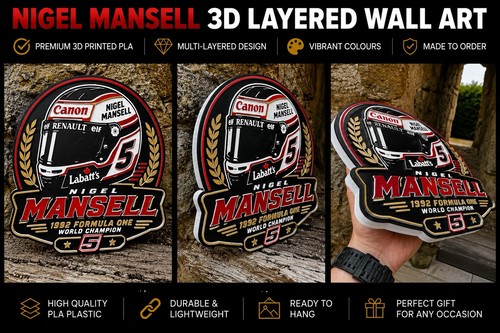 Nigel mansell helmet wall - helmet,