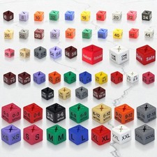 100x Clothes Hanger Size Cubes All | Garment Markers Multi-Coloured Tags