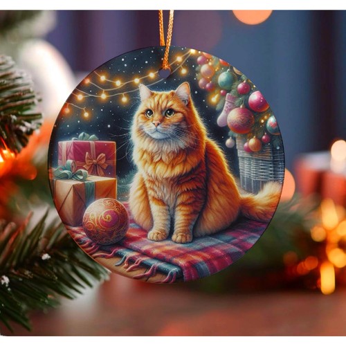 Ginger cat christmas - ginger,