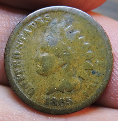 1865 indian head cent - indian,