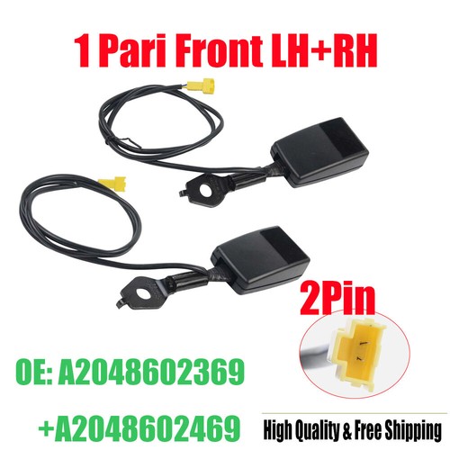 2pcs front rh seat belt - +,