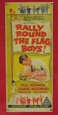 RALLY ROUND THE FLAG BOYS ORIGINAL 1958 CINEMA DAYBILL FILM POSTER Paul Newman