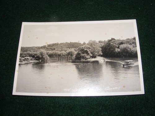 Vintage postcard cookham weir - vintage,
