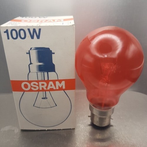 Osram 100w light - osram, red