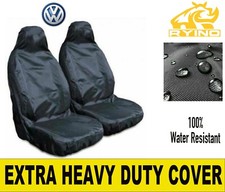 FOR VW CADDY HEAVY DUTY WATERPROOF PROTECTIVE SEAT COVER VAN  1+1 FRONT BLACK