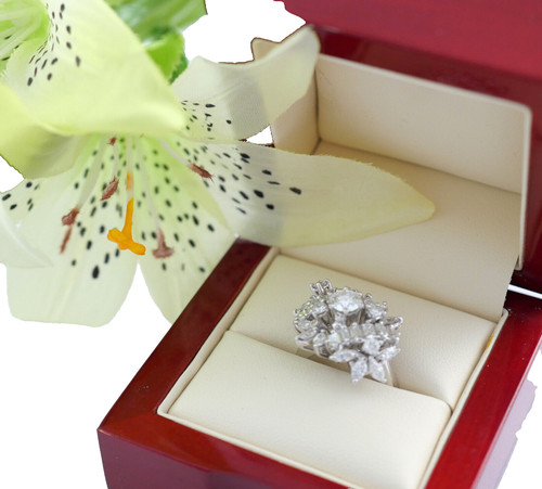 Ring white gold 585 - , brilliant