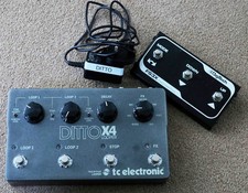 Ditto 4X Loop Station + FX 3 Switch Pedal by Digitech