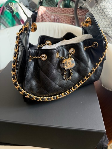 Chanel black caviar - chanel, leather