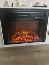 Log/Flame Effect Wall-Mounted