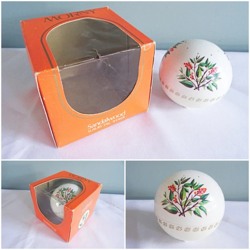 Vintage morny talc ball 1980s - vintage,
