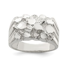 Sterling Silver Men's Nugget