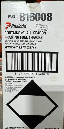 Paslode framing fuel 816008 - fuel,
