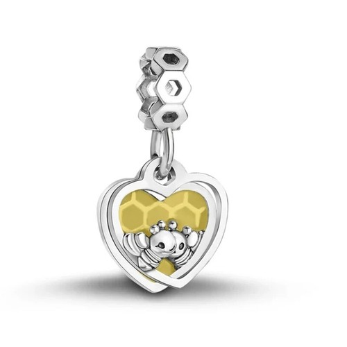 Honey bee honeycomb - honey, heart