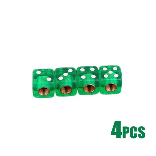 4pcs clear dice wheel valve - 4pcs,