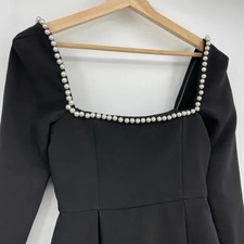 Black Women Pearl Dress