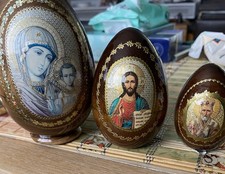 Amazing wooden russian eggs - 3,