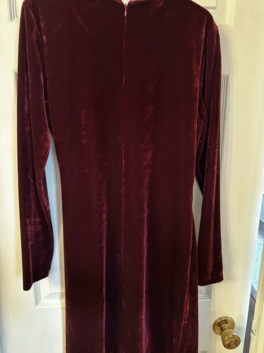 Reiss maroon velvet dress size - velvet,