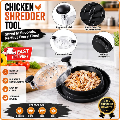 Large chicken shredder tool - large,