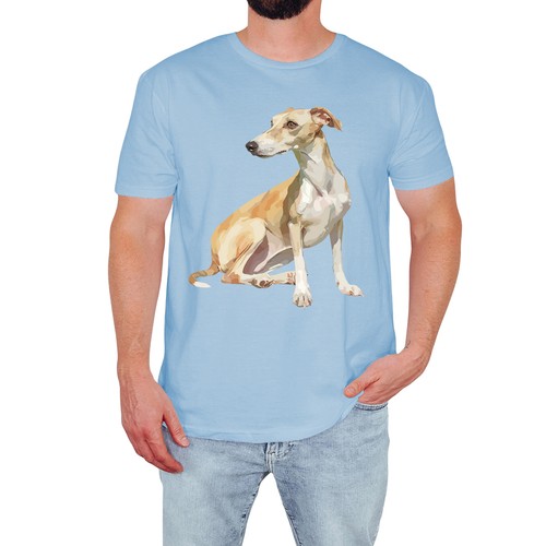 Whippet dog mens - dog, cute
