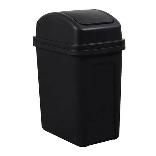 60l plastic swing top bin - plastic,