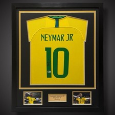 Neymar Jr Hand Signed Brazil
