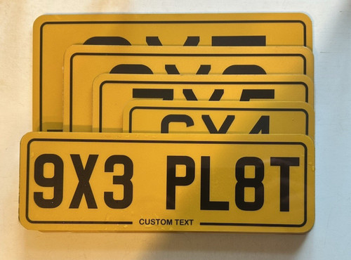 Motorbike number plate - number,