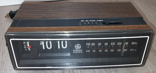 Vintage 4305f flip - flip, clock