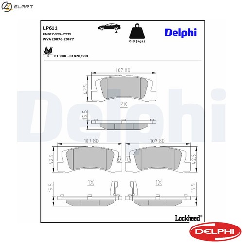 Brake pad set disc - pad,