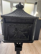 Cast Iron Post Box Floor Standing