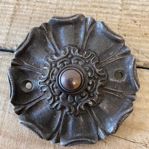 Antique style cast iron flower - cast,
