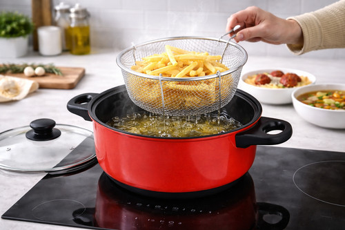 Non stick pan deep fat - stick,