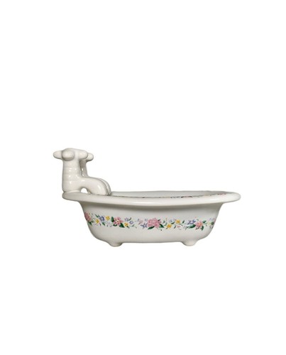 Vtg enameled white - shabby, chic