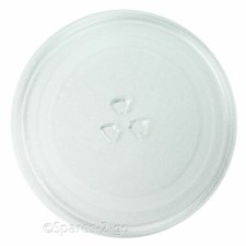 UNIVERSAL Microwave Glass TURNTABLE PLATE 255mm 3 Lug / Pip Dish FREE POSTAGE