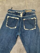 MAHARISHI FUR EDGES JEANS RARE 36 w x 34 L UNIQUE LIMITED Xmas Gift