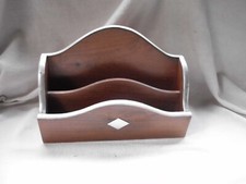 WOODEN LETTER RACK with