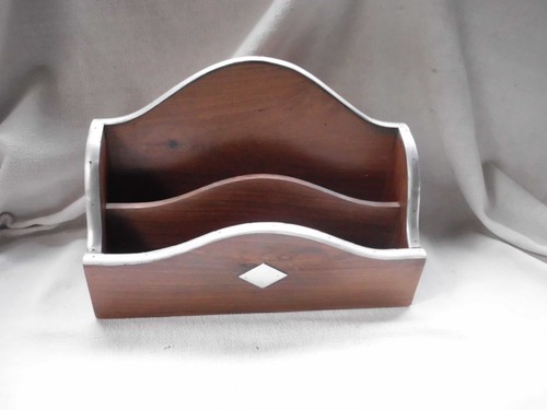 Wooden letter rack with - letter,