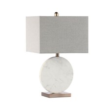 62cm White Marble Table Buffet