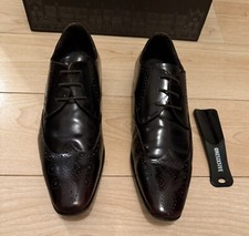 Onesix5ive Shoes Size 6 Mens Boys Formal Dark Burgundy Leather Lace up Brogues