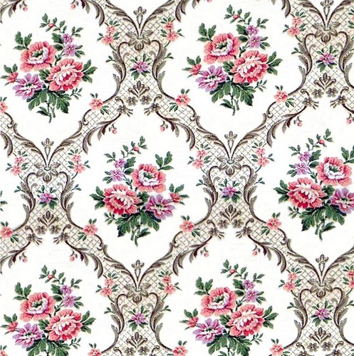 Dolls house wallpaper - wallpaper, 1/12th