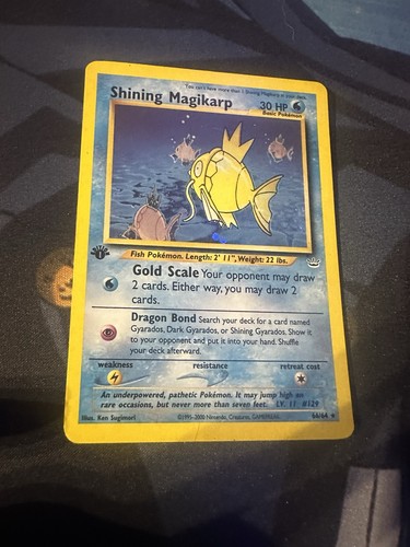 Magikarp holo 1st edition - holo,