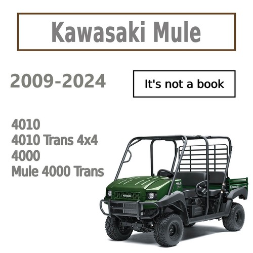 2009 2024 kawasaki mule 4000 - mule,