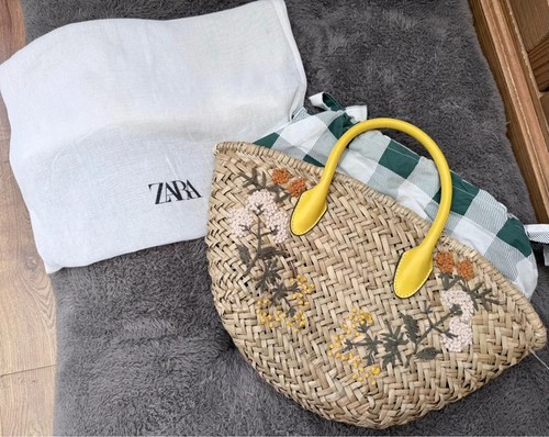 Zara woven straw - zara, bag