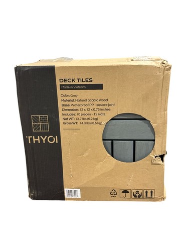 Thyoi deck tiles - deck, 12"x12"