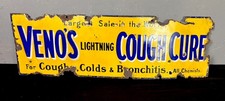 VINTAGE ENAMEL SIGN ,VENOS